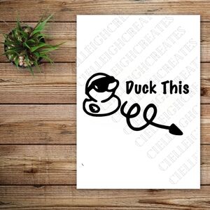 *2 for $20* Duck This Vinyl Decal Sticker Handcrafted